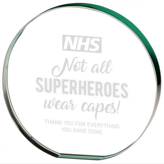 Utopia Poppy Jade Crystal Award