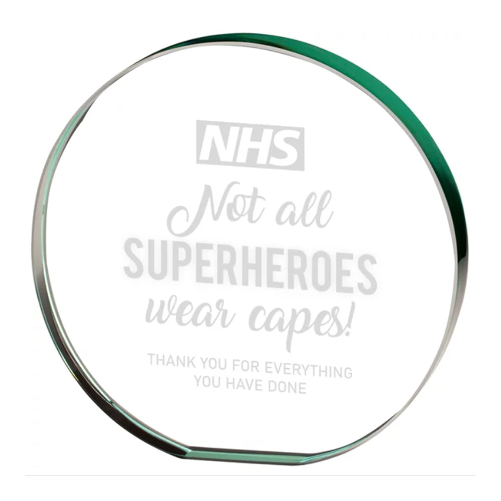 Utopia Poppy Jade Crystal Award